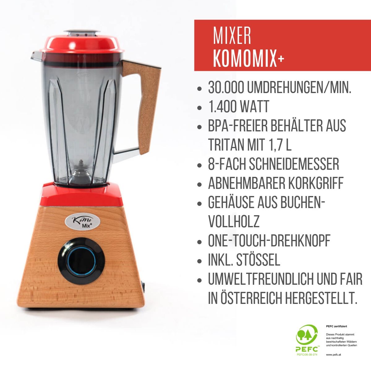 KoMoMix+ Hochleistungsmixer