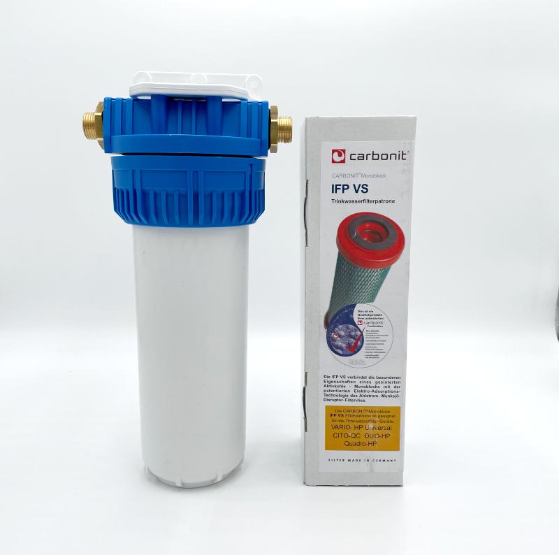 QuickHexaFlow Duschfilterset | 10 Zoll mit 1/2 Zoll Anschluss