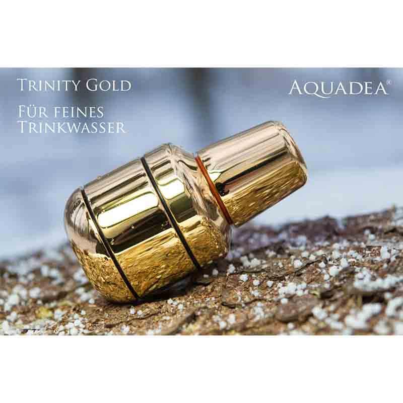 Aquadea Trinity Bronze-Gold | KRISTALLWIRBEL® Wasserwirbler