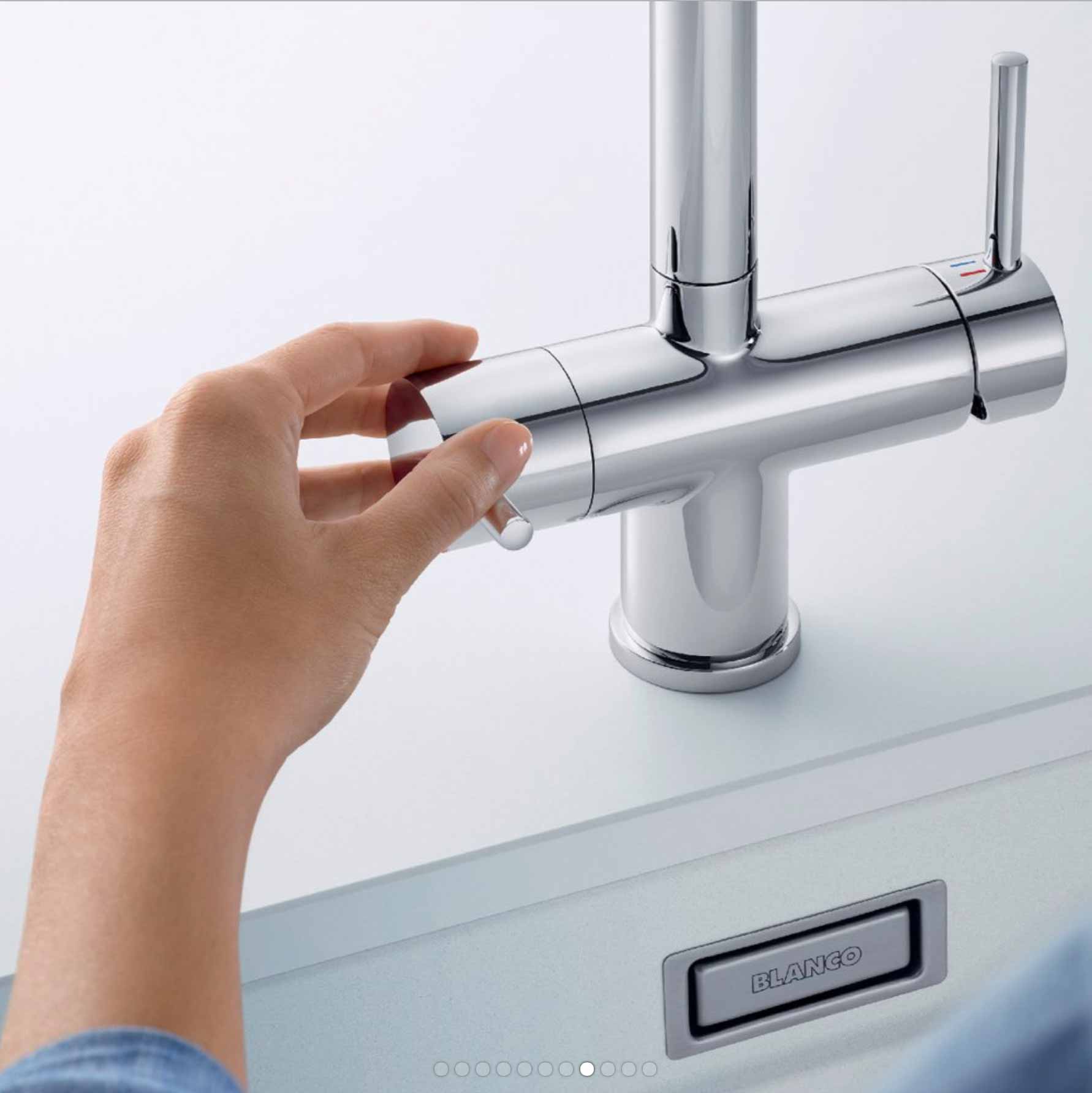 Wasserhahn 3in1 | BLANCO Fontas II mit Brause (ausziehbar)