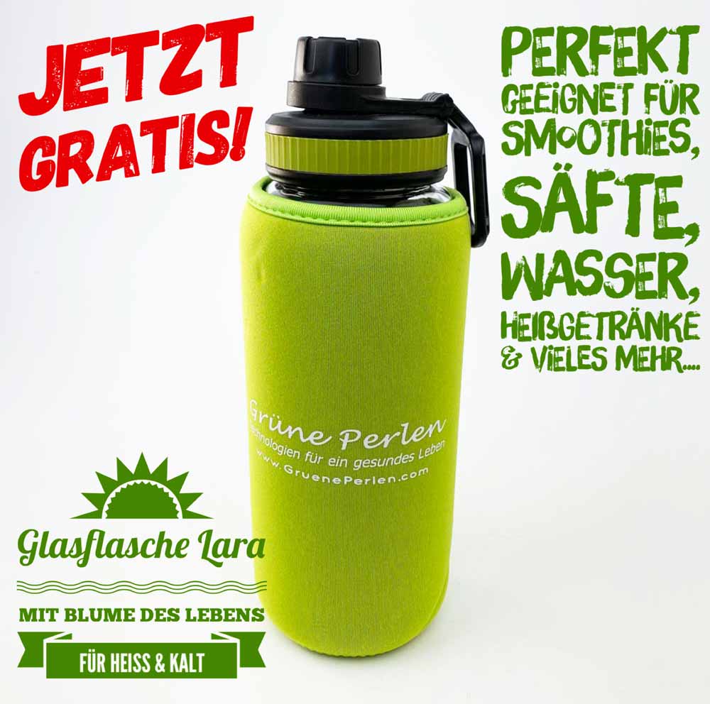 Glasflasche Lara auf Wunsch GRATIS!