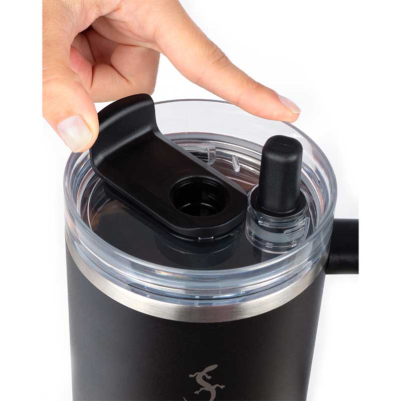 LURCH Isolierbecher Big Cup 1,2l | mit ausfahrbarem Trinkhalm