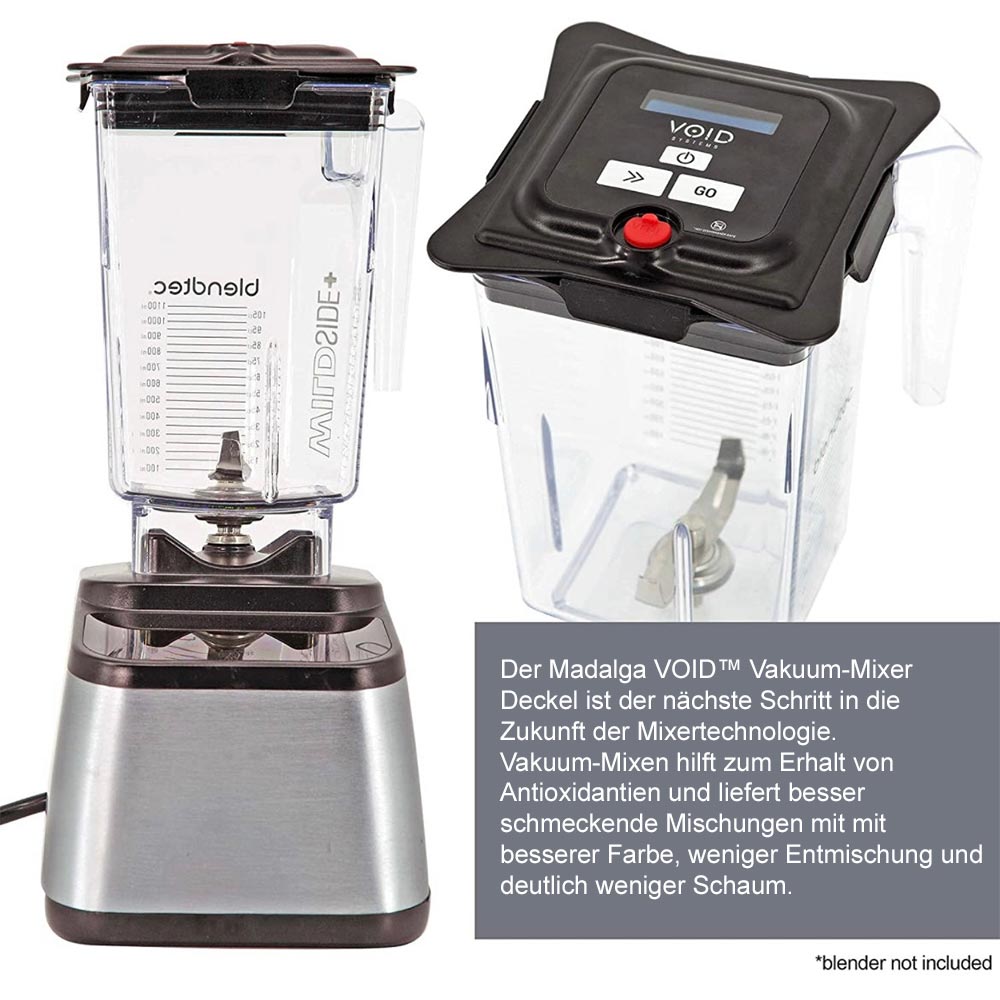 Blendtec Vakuum Kit | Deckel mit Vakuumpumpe | VOID