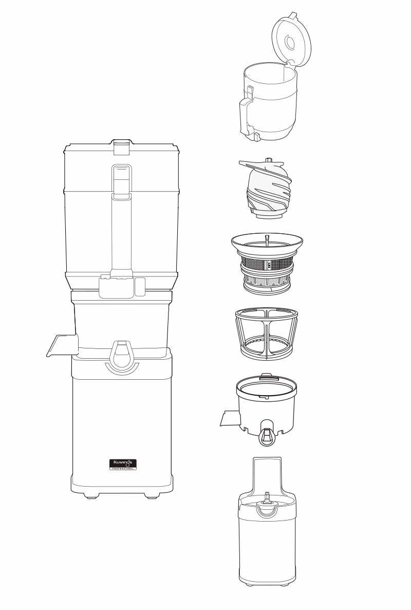Kuvings Chef CS800 | Gastro Slow-Juicer 2026 für gewerblichen Einsatz