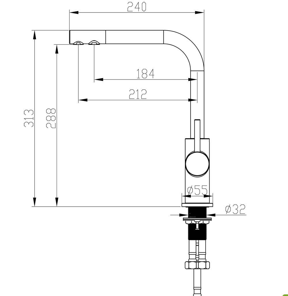 Wasserhahn 3in1 Neo | Niederdruck