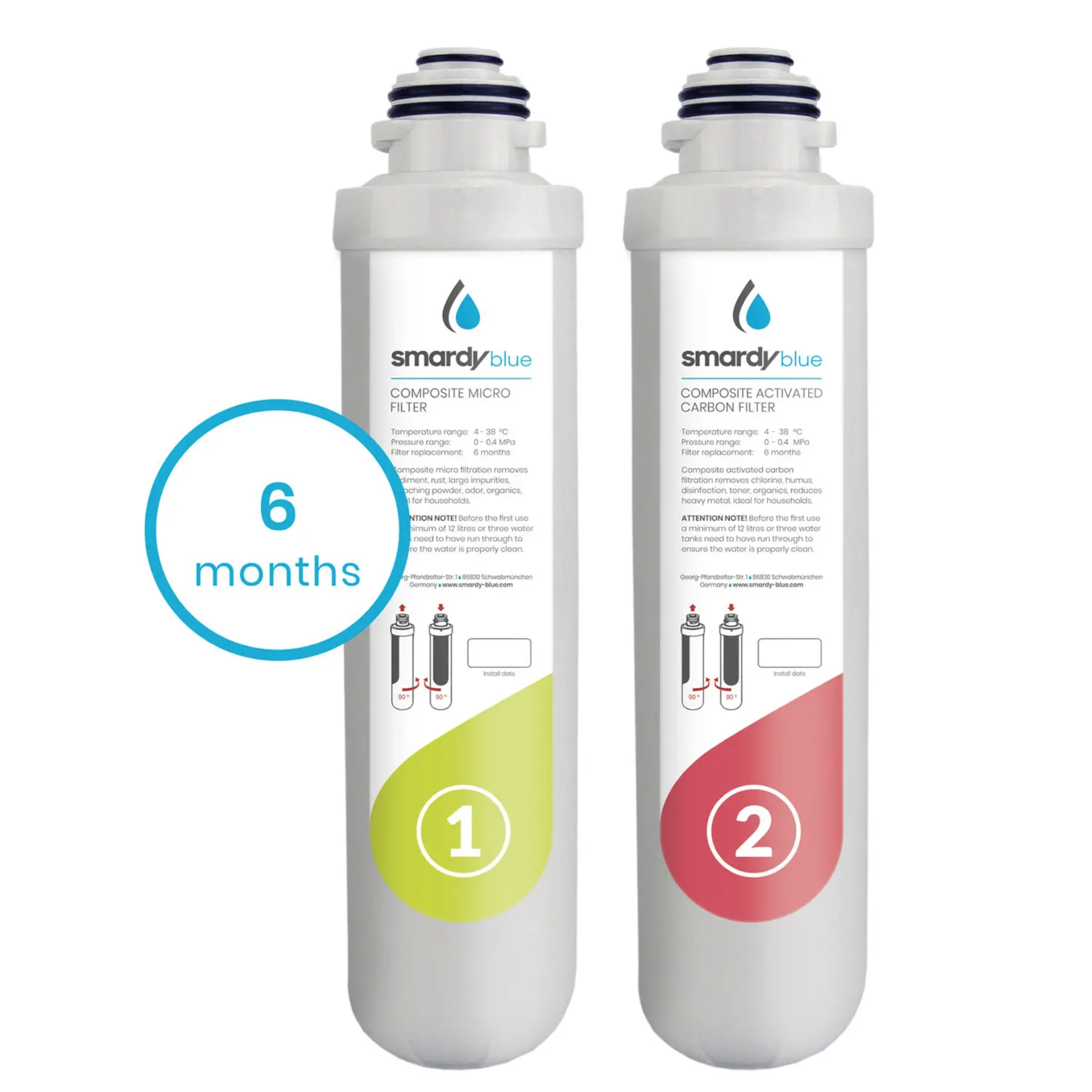 SmardyBlue 3in1 Ersatzfilter-Set für miran™, xiva™, noura™ & zagora™