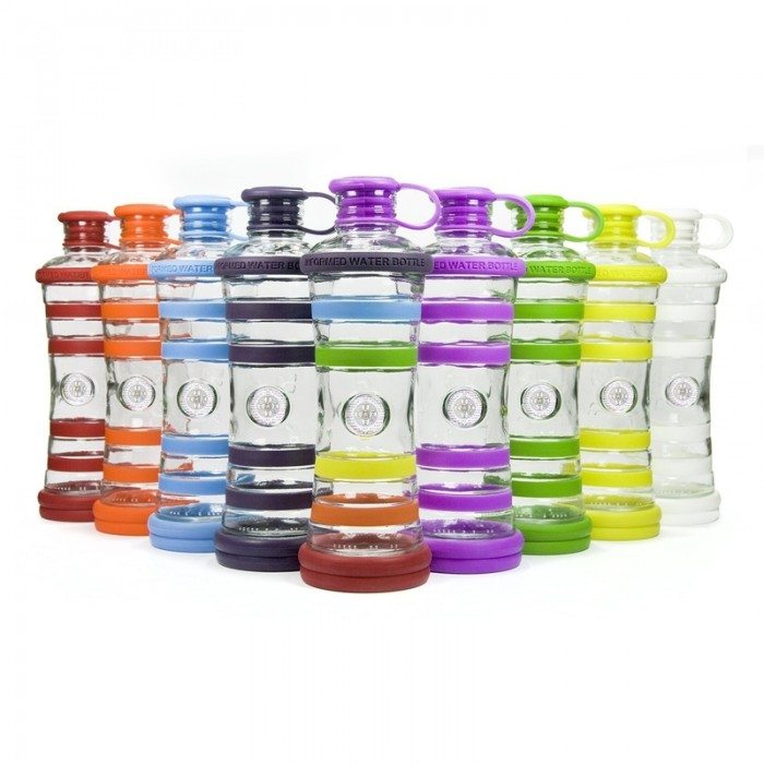 i9 Bottle Chakra | informierte Glasflasche in 9 Farben