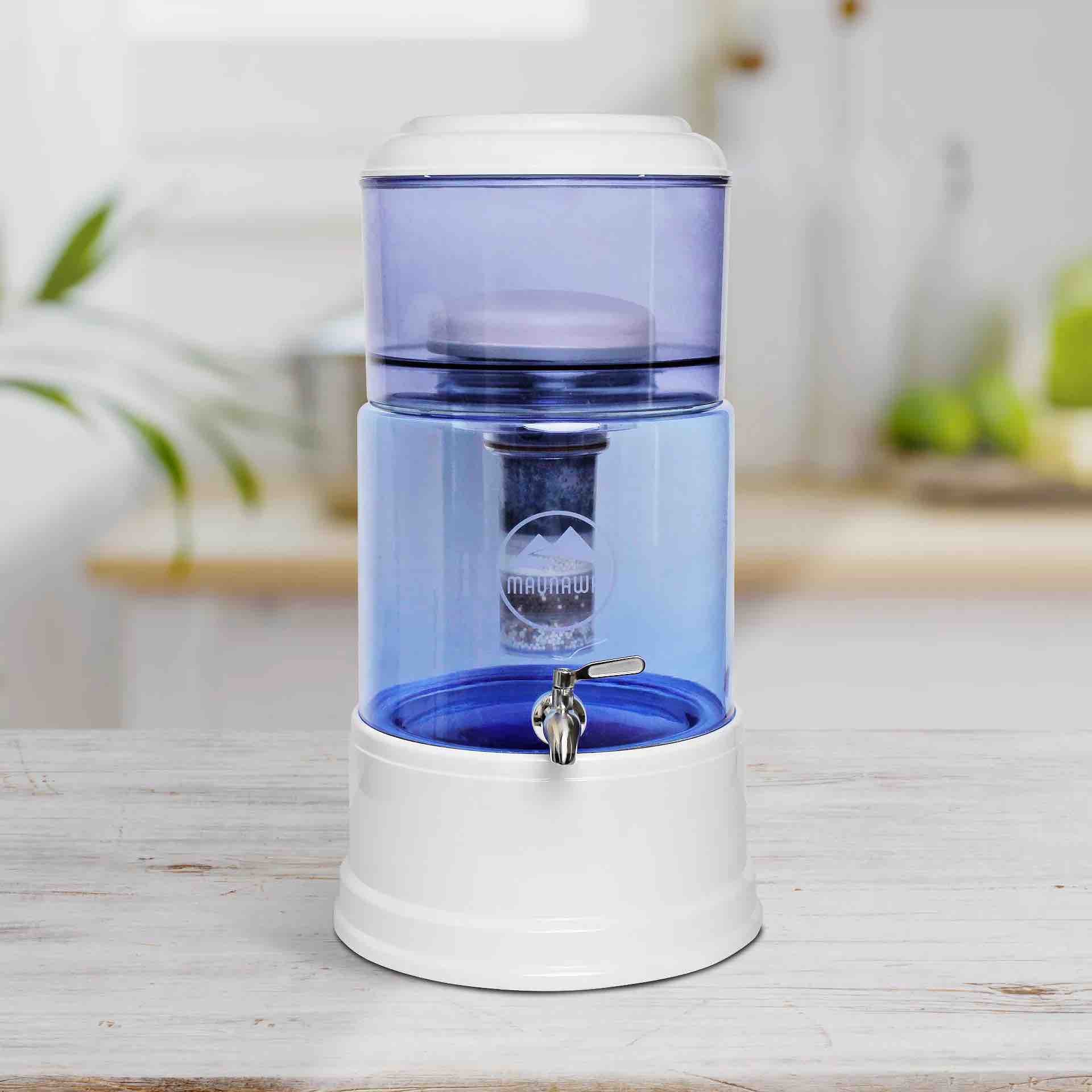 Maunawai® PI®PRIME Quelle Tischfilter mit Glastank