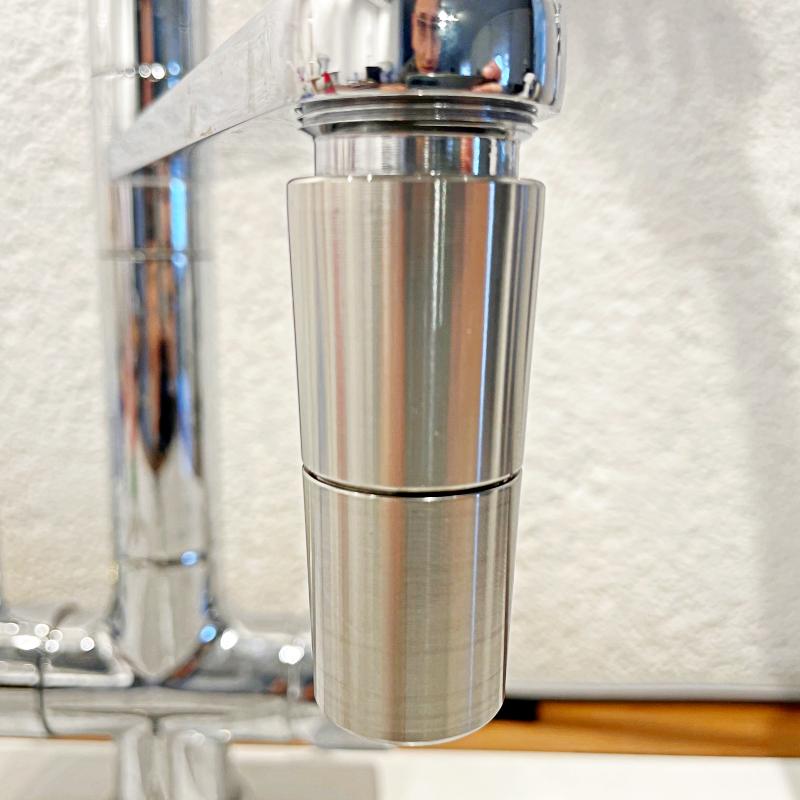 WhirlPearl ONE Wasserwirbler aus Edelstahl