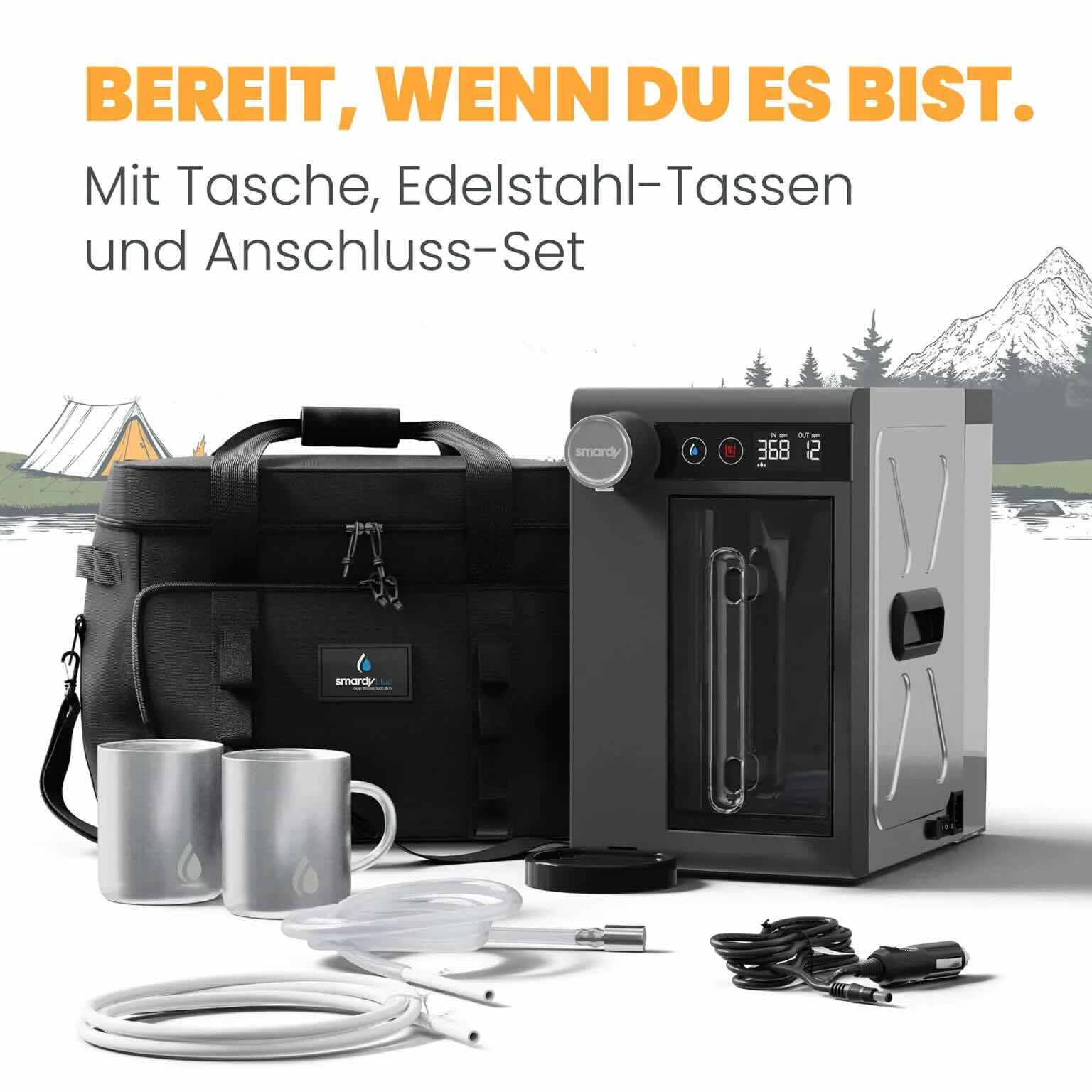 Osmosefilter SmardyBlue CampingBar genius mit Heißwasser