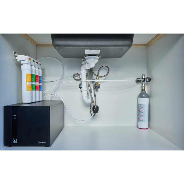Sprudelmaschine | CO₂ Karbonator Direct-Chill-System | Untertisch