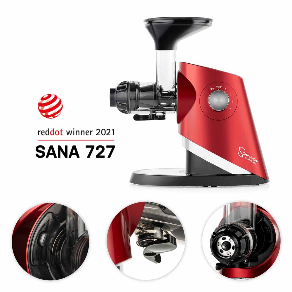 Sana Supreme EUJ-727 Slow Juicer & optionale Ölpresse (brushless DC Motor)
