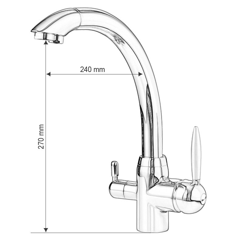 Wasserhahn 3in1 GRANDE (4 Farben)