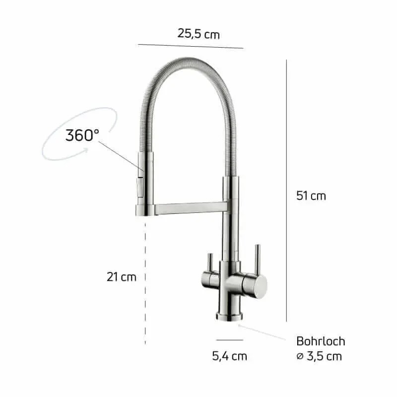 Wasserhahn 3in1 Gloria von AquaSafe