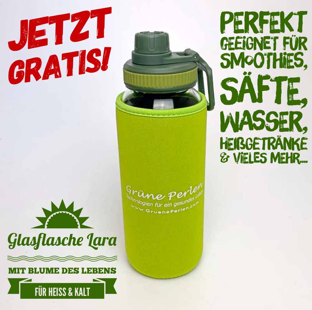 Glasflasche Lara auf Wunsch GRATIS!