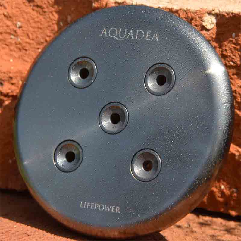 Kristall Wirbeldusche "Tharan Beria 5 TRS" | Titan & Ruthenium | LifePower