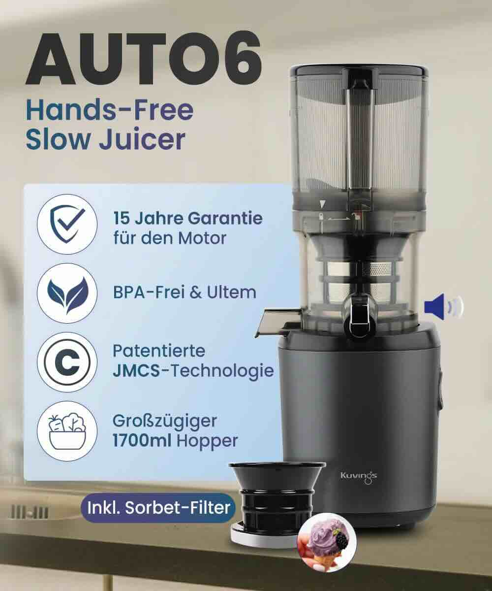Kuvings AUTO6 Whole Slow Juicer (7.Generation)