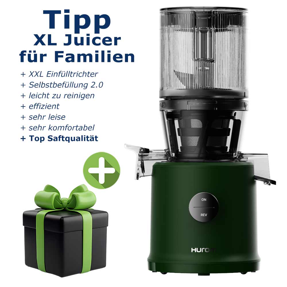 Hurom H80ST Slow Juicer in Kale Green