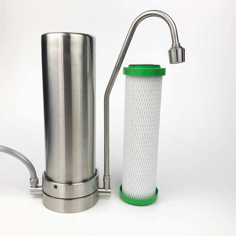 Auftischfilter Mercuro Edelstahl | für Carbonit Filter | Vorführgerät