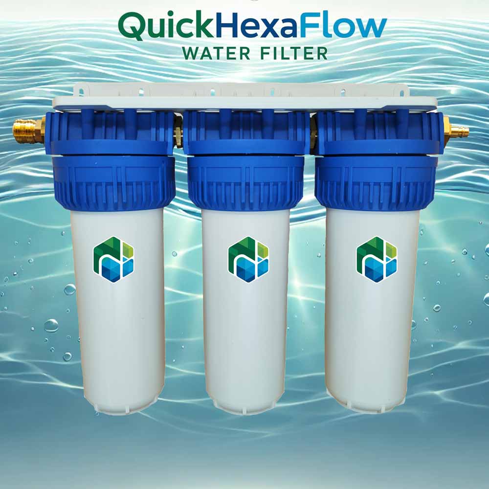 QuickHexaFlow Triple | Untertischfilter (Basic)