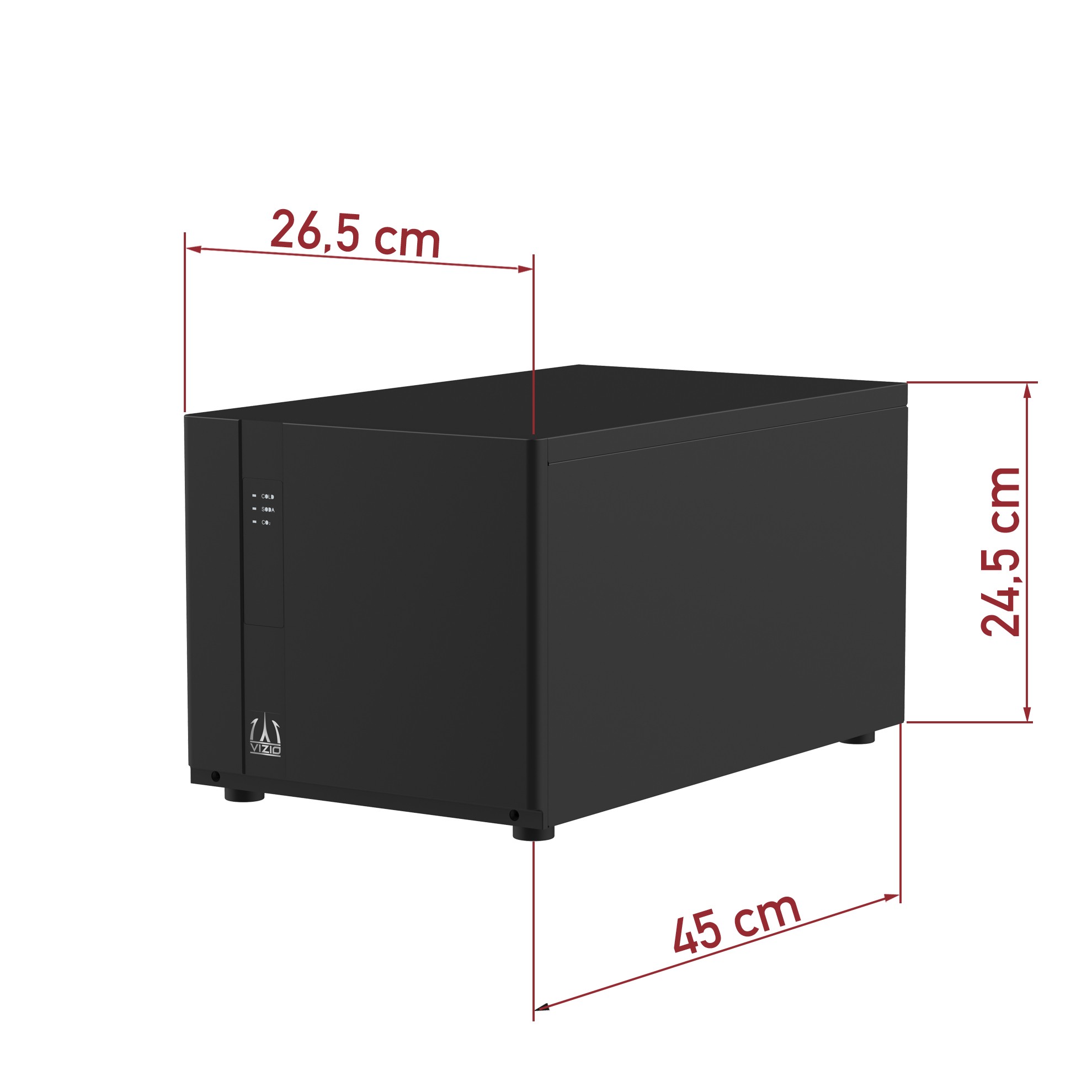 Sprudelmaschine | CO₂ Karbonator Direct-Chill-System | Untertisch