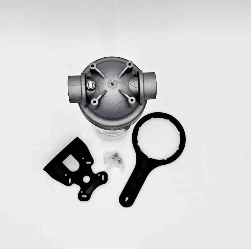MIKROBAN® Gehäuse transparent mit 3/4" Metall-Innengewinde | 10Zoll