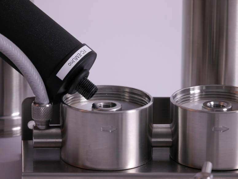 Auftischfilter AquaAvanti Twin Edelstahl | für Carbonit Filter