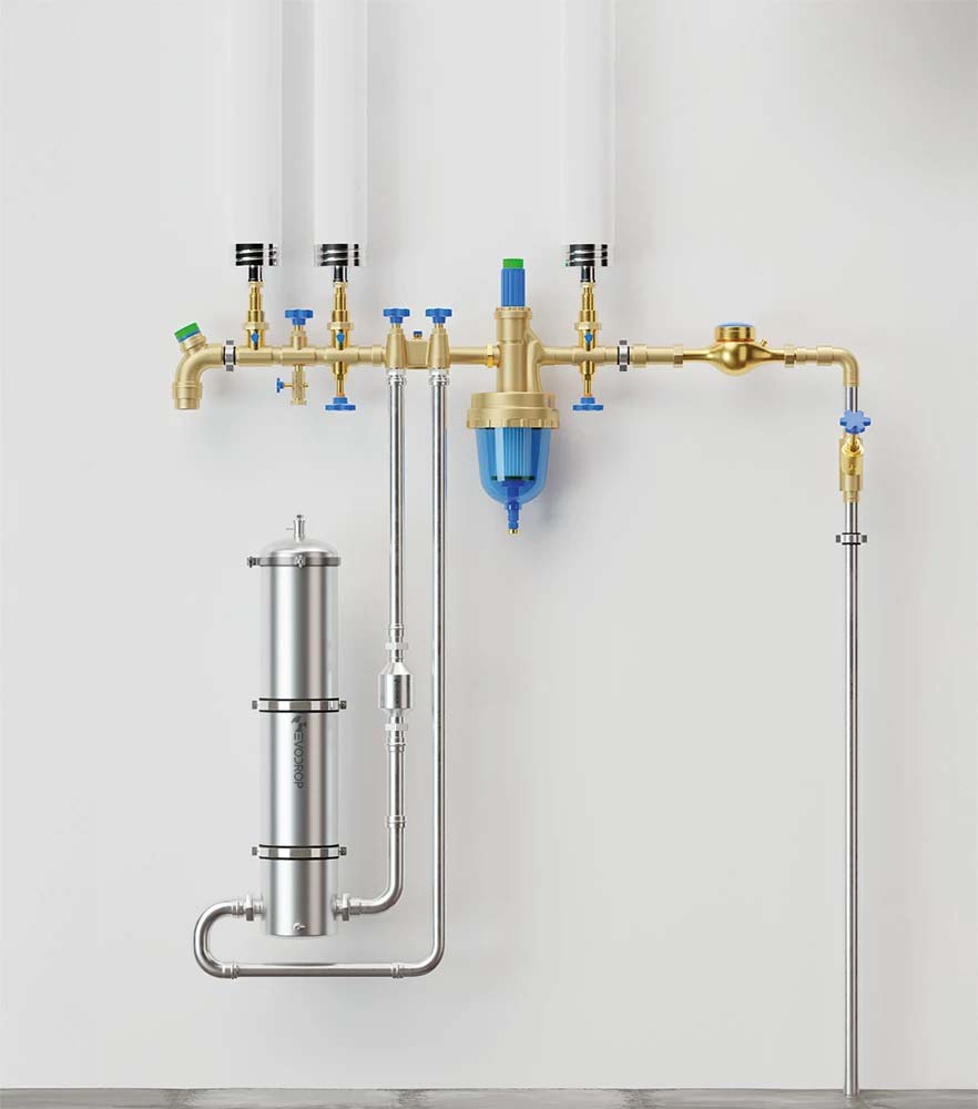 EVODROP Hauseingangsfilter (Kalk & Schadstoffe)