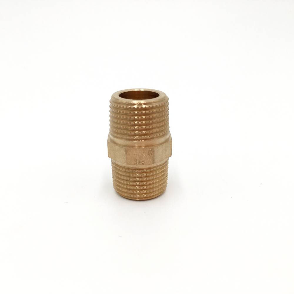 Rotguss Doppelnippel | DN10 (3/8 Zoll)