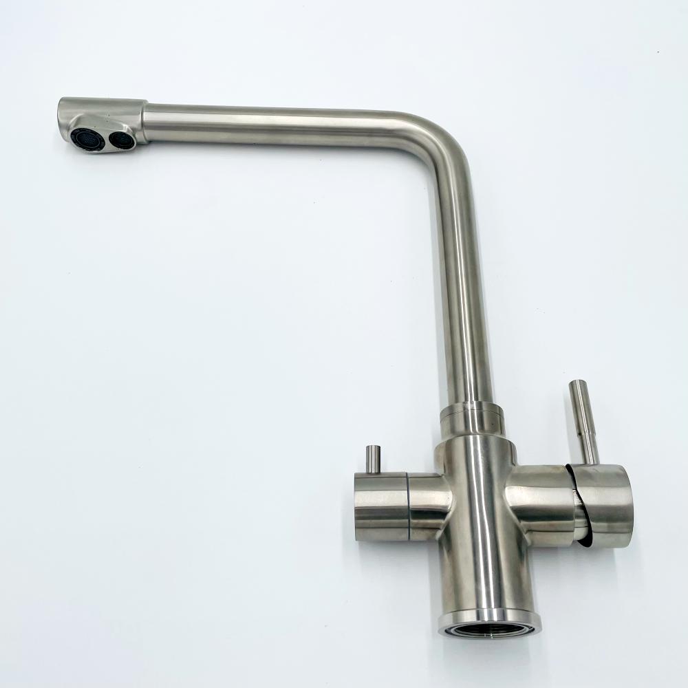 Wasserhahn 3in1 | Neo ES | Edelstahl Massiv