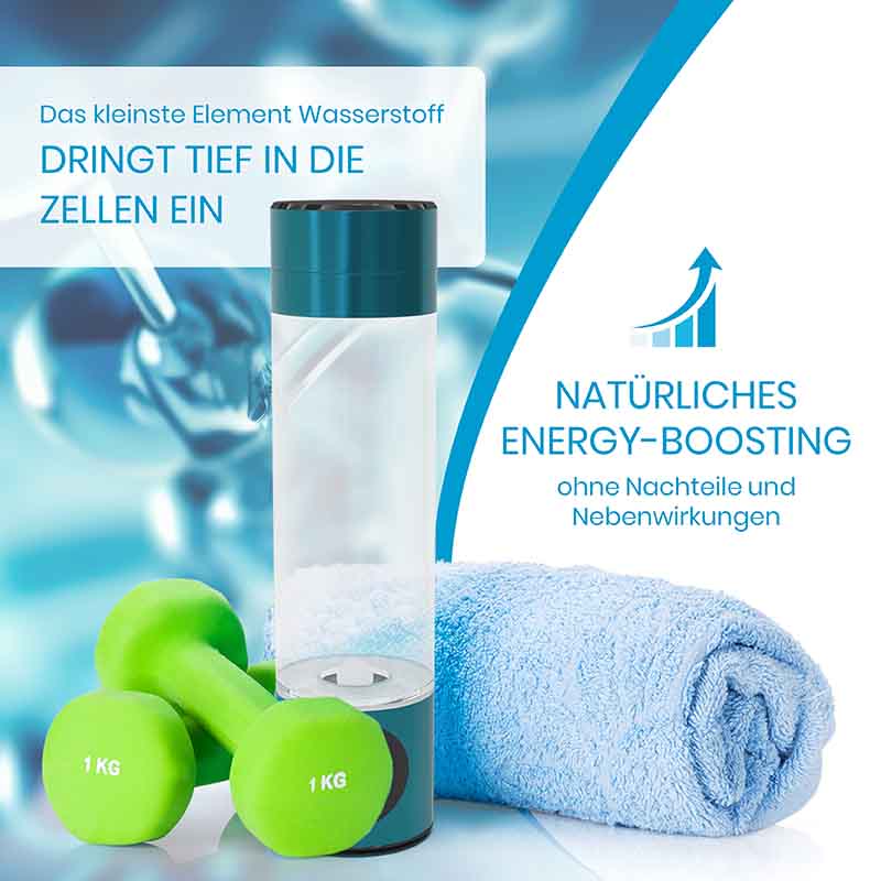 Fitnessflasche Hydroit™ | Wasserstoff Booster