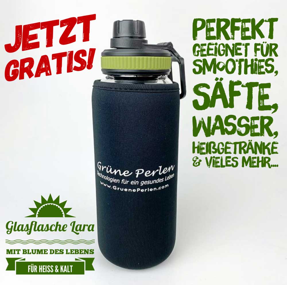 Glasflasche Lara auf Wunsch GRATIS